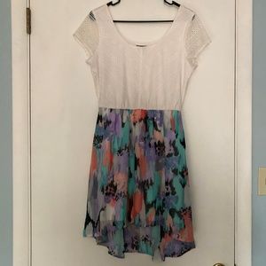 Floral High-Low Dress